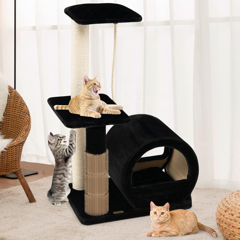 92cm H Cat Tree, Black