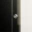 Armoire latérale noire avec lampe à bande en aluminium, avec grand espace de rangement