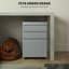  3 Drawer File Cabinet, Lockable Metal Filling Cabinet, White-1730153245