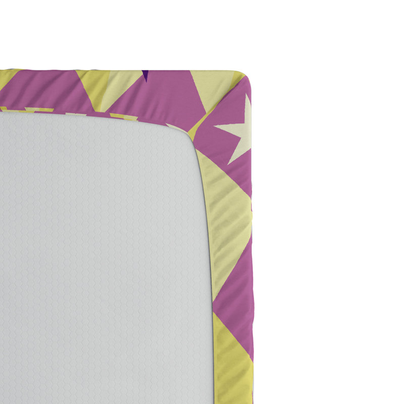 Microfiber Geometric Fitted Sheet, Twin XL Fitted Sheet