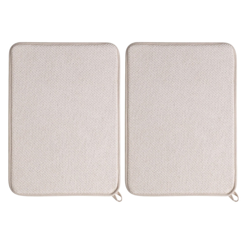 Ensemble de 2 tapis de cuisine en microfibre 20 po x 14 po, paquet de 2 absorbants, Blue
