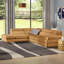 Canapé modulaire en cuir véritable l 114 po Hugo-20869733-20869730