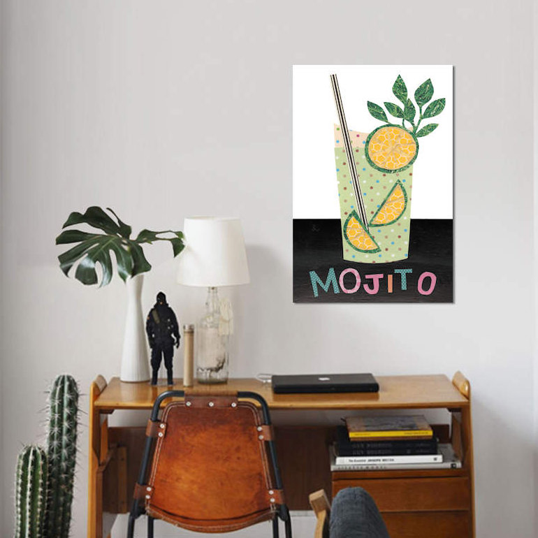 « mix me a drink i », impression sur toile, H 12 po x l 8 po x P 0,75 po, Toile tendue