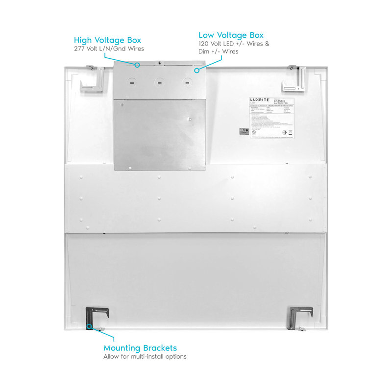 2' x 2' Dimmable LED Troffer Panel Light, 2