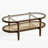 Rattan Coffee Table with Tempered Glass Tabletop and Solid Wood Frame,Glass Coffee Table,Oval Coffee Table,Boho Coffee Table,Coffee Tables for Living Room,Suitable for Living Room,Office,or Balcony-227793349-227793210