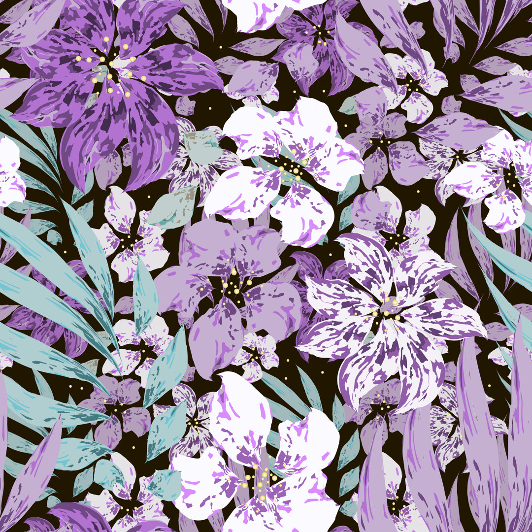 Ambrine Floral Background - Leinwandgemälde