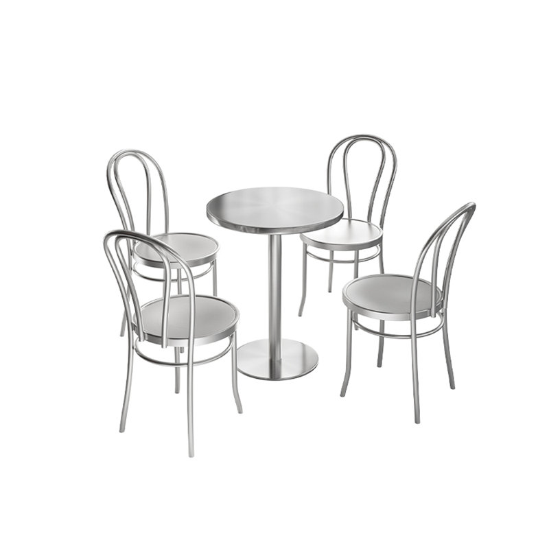 Pleureur 4 - Person Pedestal Dining Set, 29.6"H x 15.8"L x 15.8"W