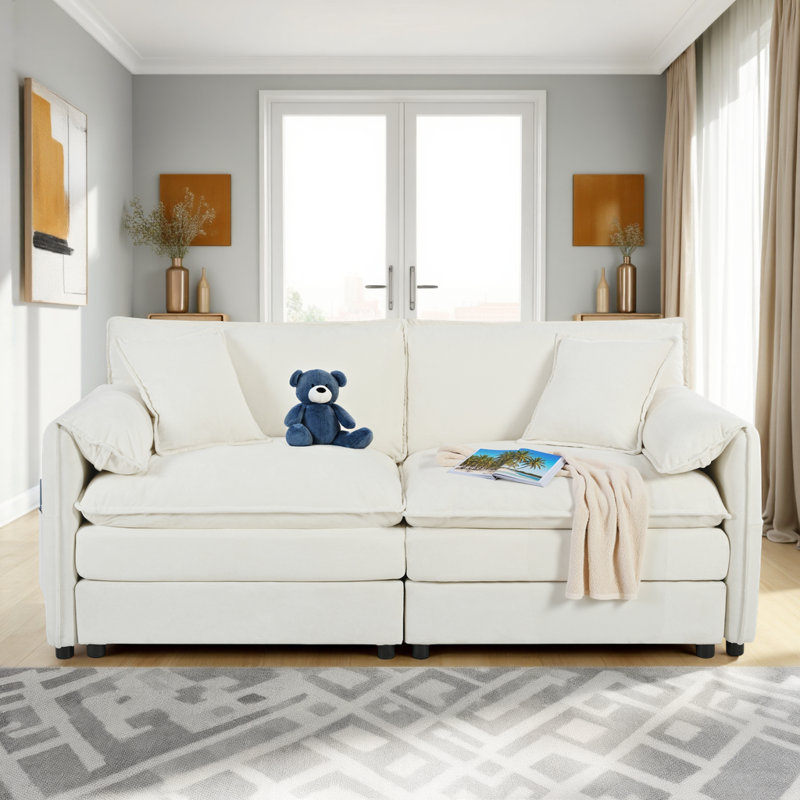 Causeuse Modern Modern, Beige