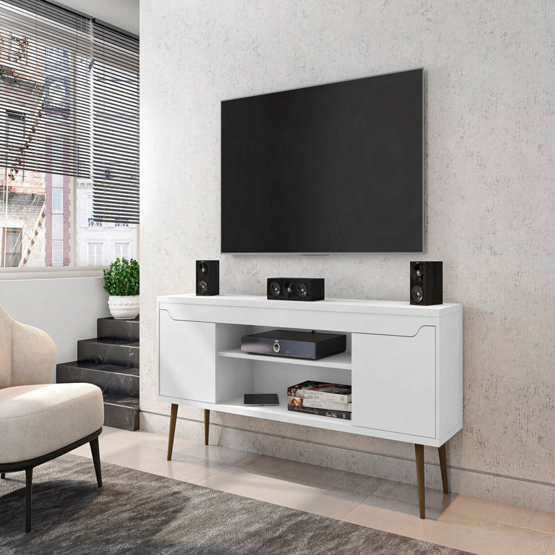 Meuble télé blanc, White