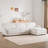 110" Modular Sectional Sofa, L-Shape with Extra-Wide Seat Cushion, USB and Type-C Charger, Petal Armrest Design, High Density Foam, Free Movement Ottoman, Wood Frame, Chenille, 4 Seat-231408576