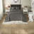 Comfortable Cotton Bedding Sets, Dark Grey, Oversized King For Home