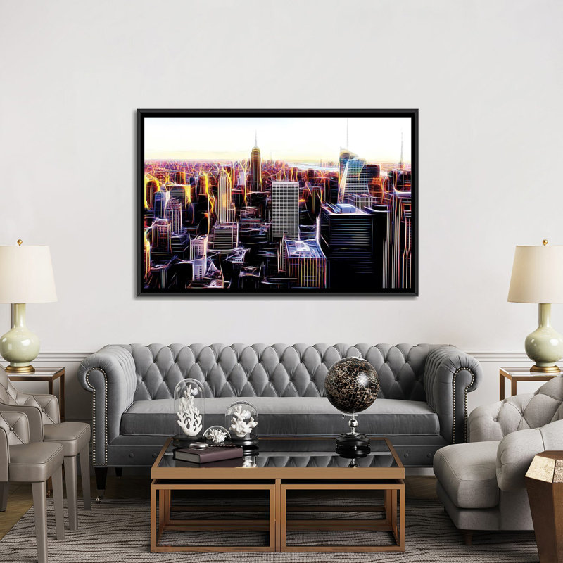 « dissimulation », reproduction d’impression sur toile, H 40 po x l 60 po x P 1,5 po, Toile avec cadre noir, Pas de tapis