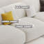 Coussin modulaire 118,11 po blanc 100% polyester