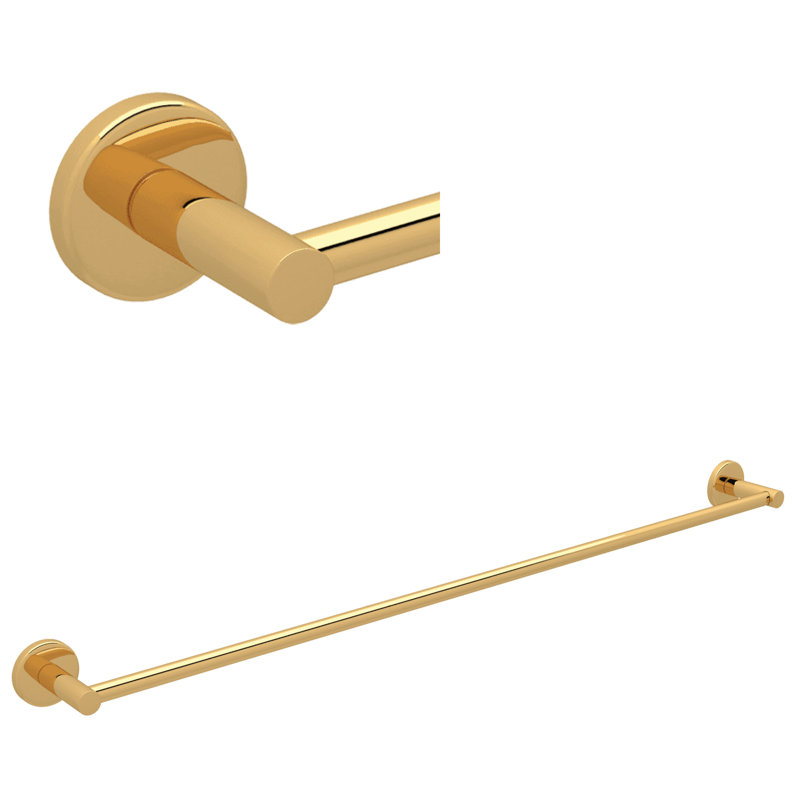 Lombardia® Towel Bar, Polished Chrome, 2" H x 32" L x 2.75" D