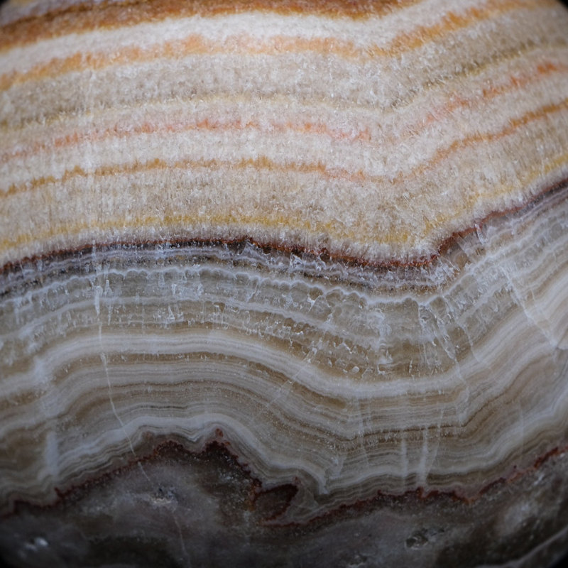 Véritable sphère onyx brune de qualité supérieure polie du Mexique (2,8 lb)