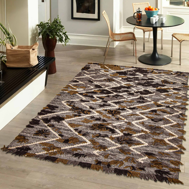 Tapis gris Sienna 5 pi 7 po x 7 pi 3 po