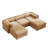Elegant Camel  Chenille  Sof