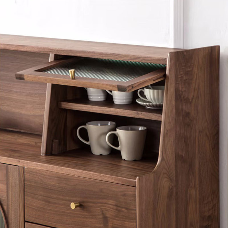 Table de buffet multifonctionnelle en verre