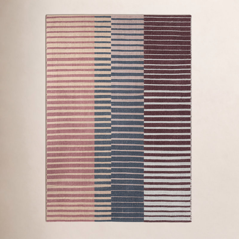Artisan Wool Striped Indoor Rug, Rectangle 6'7'' x 9'2''