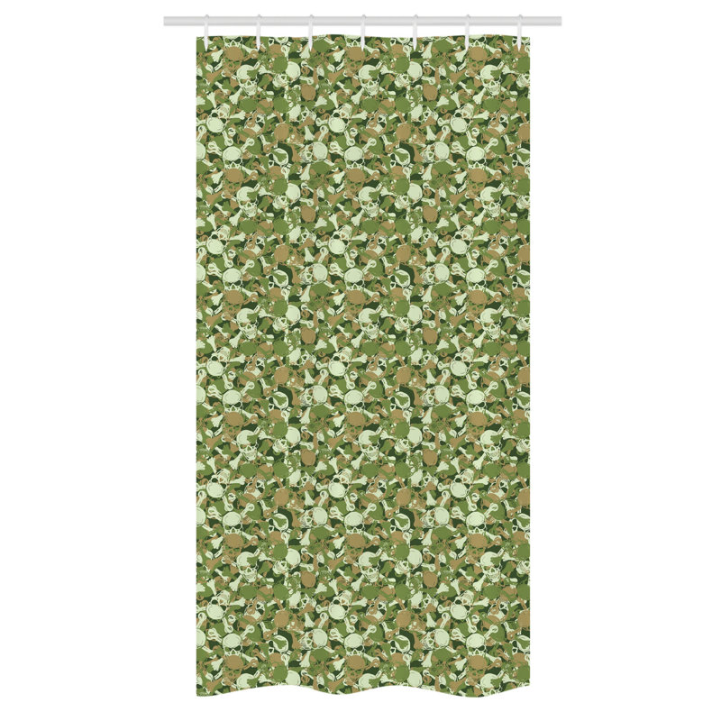 Evelyse Geometric Shower Curtain with Hooks Included, 36" W x 72" L