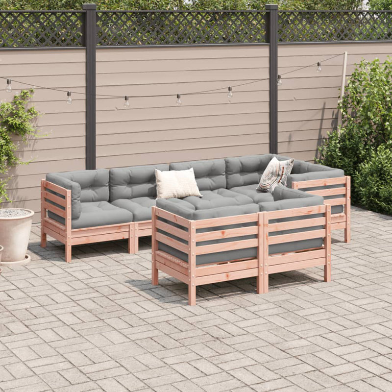 63.5cm Wide Patio Sofa with Cushions