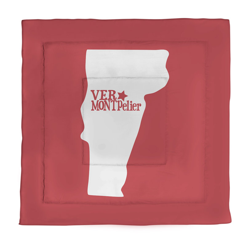 Polyester Comforter, Twin XL Comforter, Red