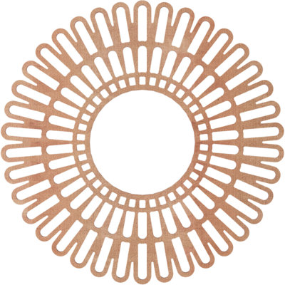 Médaillon de plafond en bois Cornellius