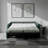 Mirabelle Italian 80" Modern Stain and Abrasion Resistant Performance Fabric Round Arm Queen Size Sleeper Sofa Bed-116159819