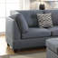 3 pièces Canapé modulaire gris et gris