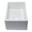 ALFI brand AB3318SB-W 33" White Smooth Apron Solid Thick Wall Fireclay Single Bowl Farm Sink-20524773