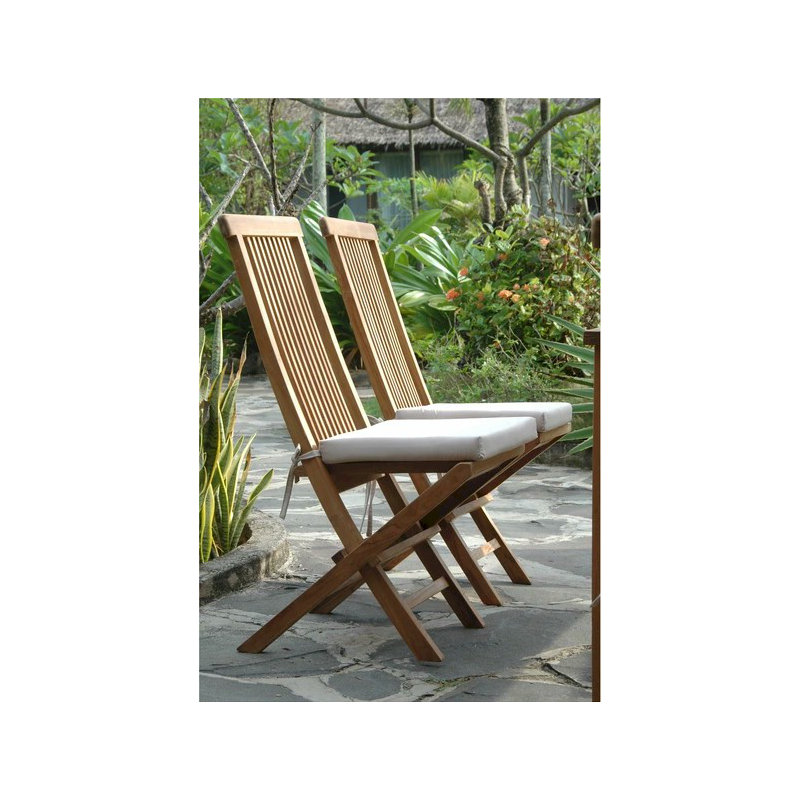 Bristol Folding Teak Patio Dining Chair