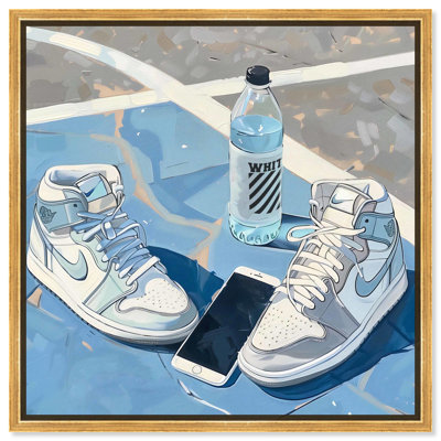 Reproduction d'art tendance sur toile bleu pâle par Art Remedy