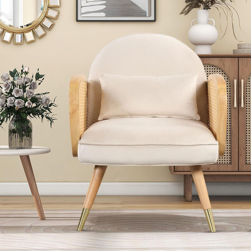 Fauteuil rembourré en mousse, Blanc