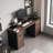 Genurel 59'' Executive Desk with Removable Monitor Shelf, Storage Drawers and Cabinets Computer Desk