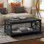 Table basse moderne de 47 pouces avec tablette de rangement-1124380295