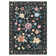 Floral Machine Washable Rug for Living Room Romantic Indoor Carpet for Home Decor Aesthetic Non-Slip Rug for Bedroom Dining Room Office Nursery Playroom Teen Dorm
