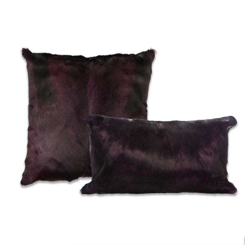 Springbok Accent Pillow by Outpost Original, Eggplant, 17" x 17"