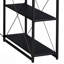 Bureau, bureau avec tablettes ouvertes et huche-685492055