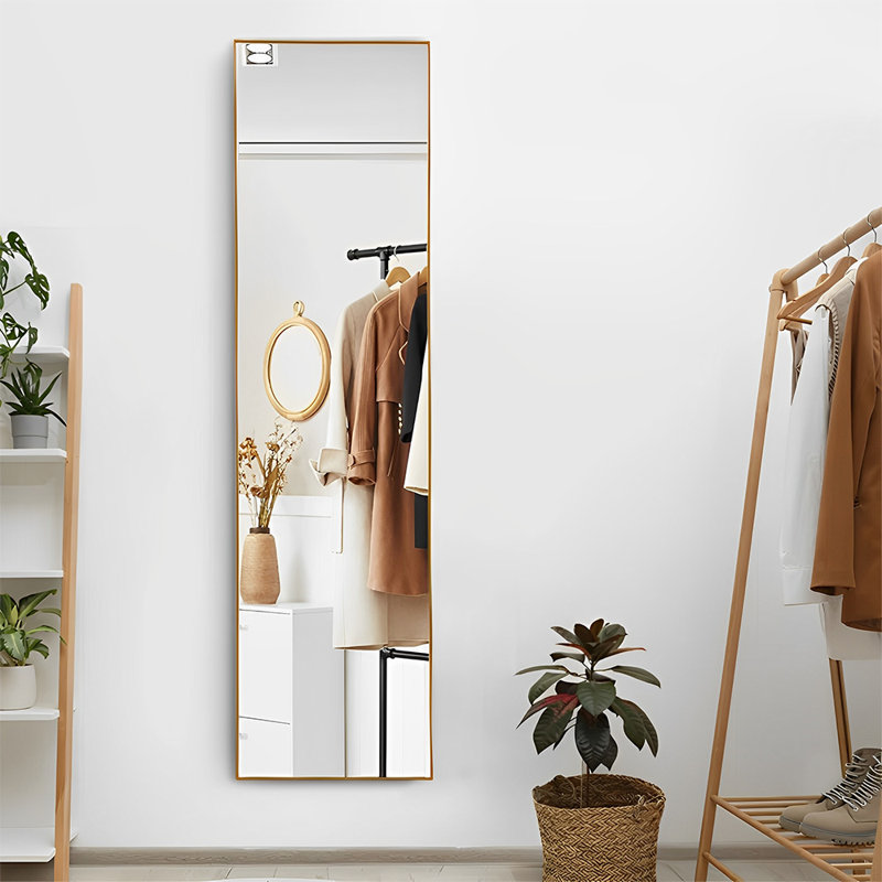Metal Rectangle Mirror, Gold