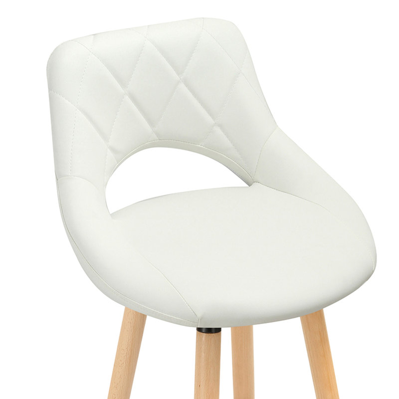 Thierry 68cm Bar Stool, White