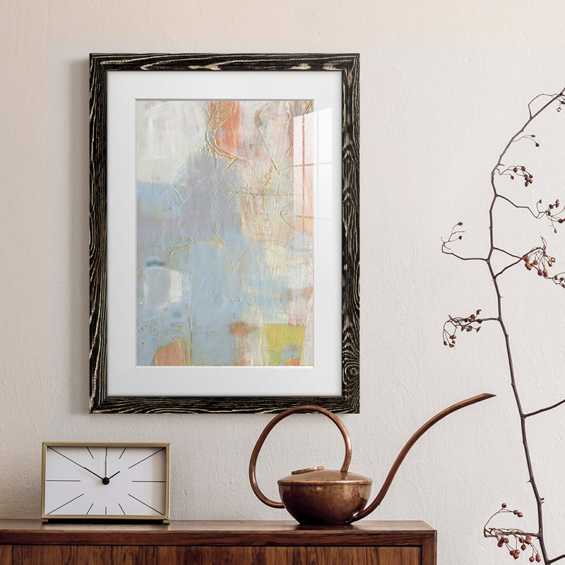 Cully II - peinture encadrée, Cadre noir, H 43,5 po x l 31,5 po x P 1 po