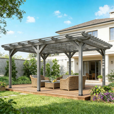 Stable Wooden Pergola,Grape Vine Gazebo,Outdoor Pergola