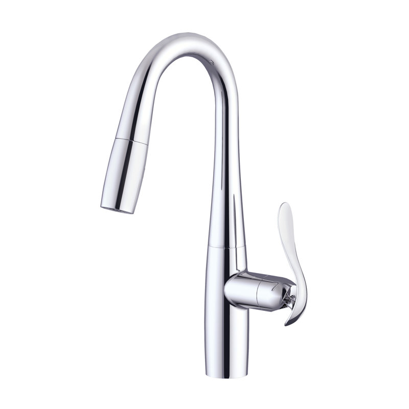 Selene® Single Handle Pull-Down Prep Faucet W/ Snapback 1.75 Gpm Stainless Steel, Chrome