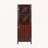 Dominguez 2-Section Storage Cupboard in Walnut Finish, 47.28'' H X 17.13'' W X 15.58'' D