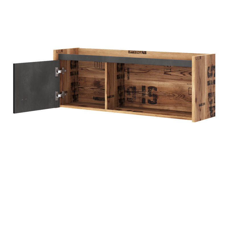 Zayd Floating Shelf with Adjustable Shelves