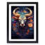 XYZ-FRM-V1223-1610 Taurus Zodiac Impressionism - Single Picture Frame Print on Wood-94222558-94222559