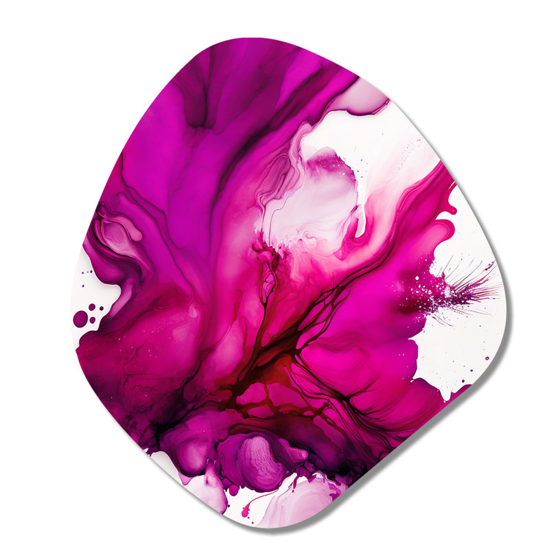 Ancien mystère in Viva magenta II, H 35 po x l 31 po