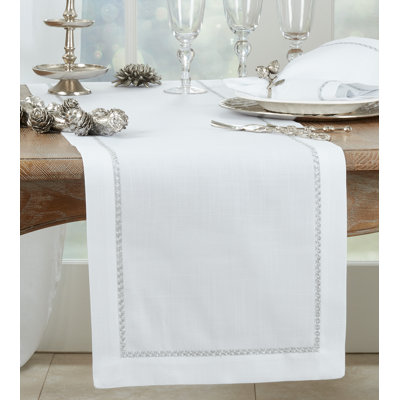 Aloway Mayer Metallic Embroidered Polyester Table Runner