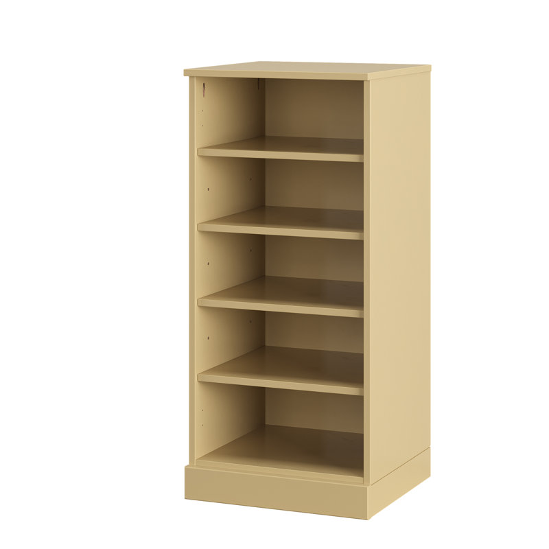 Armoire de rangement étroite à chaussures 100% bois massif avec tablettes réglables, rangement empilable peu encombrant, l 16,5 po x H 35,75 po
