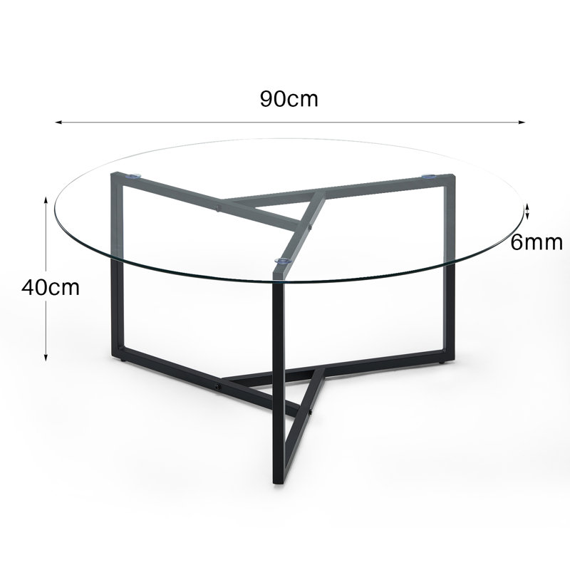 Brandey Frame Coffee Table, Clear